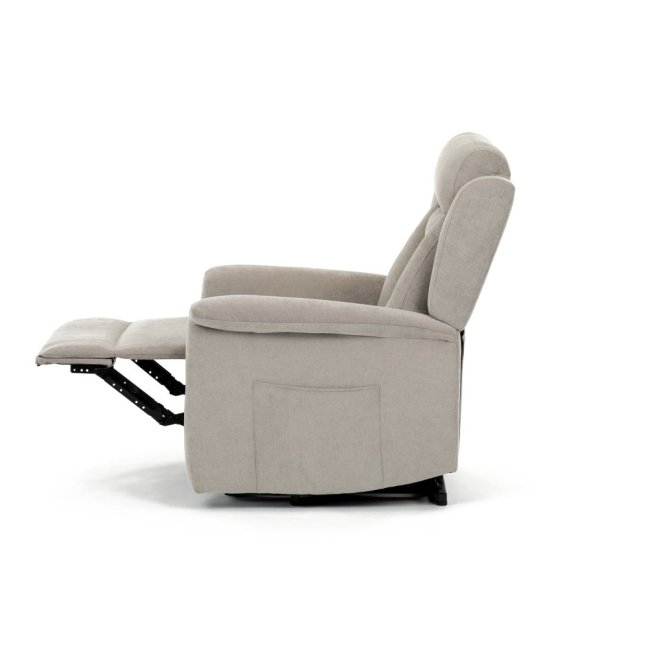 TV křeslo SARGON s elektrickým polohováním — 2 motory, látka, béžová