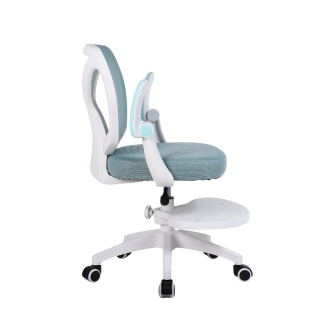 Dětská otočná židle Neoseat JUNI 010 s podnoží — látka, modrá