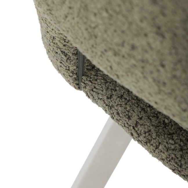 Jídelní židle TALISE — kov, látka, stříbrná / více barev