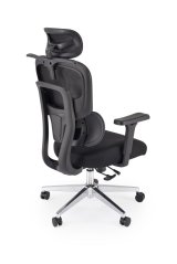 Kancelářská ergonomická židle BOOSTER — látka, černá