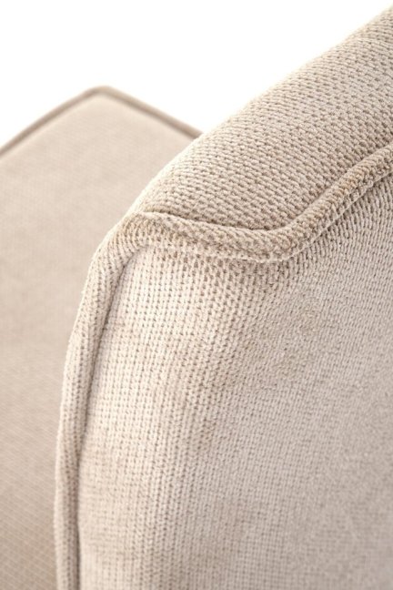 Jídelní židle NALA — kov, látka, béžová