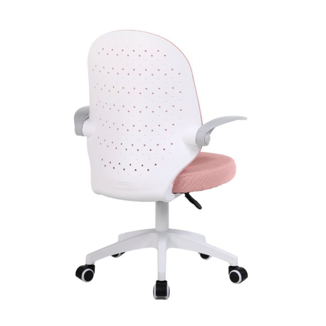 Dětská otočná židle Neoseat JUNI 012 — látka, růžová