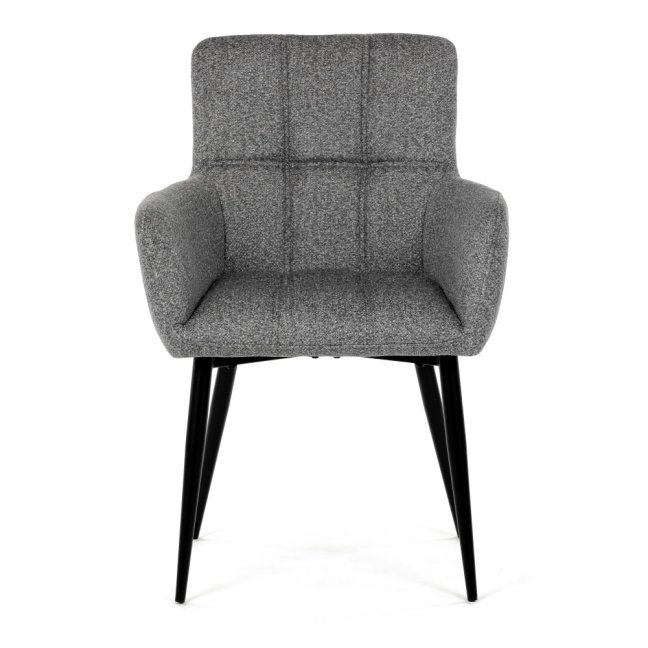 Jídelní křeslo LYON — kov, látka, více barev - Barevné varianty jídelního křesla LYON: Tmavě šedá