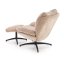 Otočné TV křeslo PESTO s houpáním — kov, látka, béžová