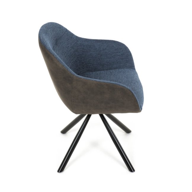 Jídelní otočné křeslo HILARY — kov, látka, šedá / více barev - Barevné varianty jídelního křesla HILARY: Šedá