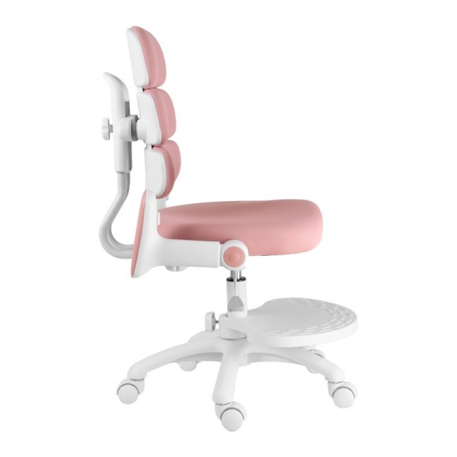 Dětská rostoucí židle Neoseat KIDDY THREE — látka, pratelný potah, růžová