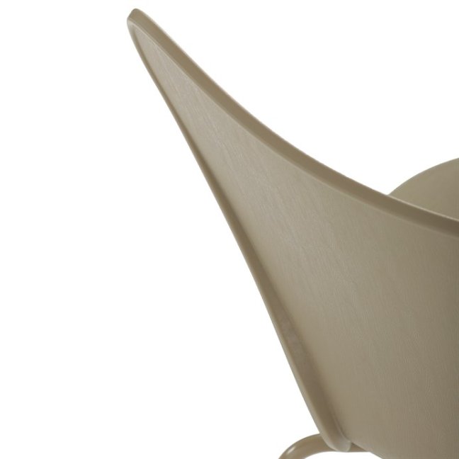 Jídelní židle VERN — kov, plast, cappuccino