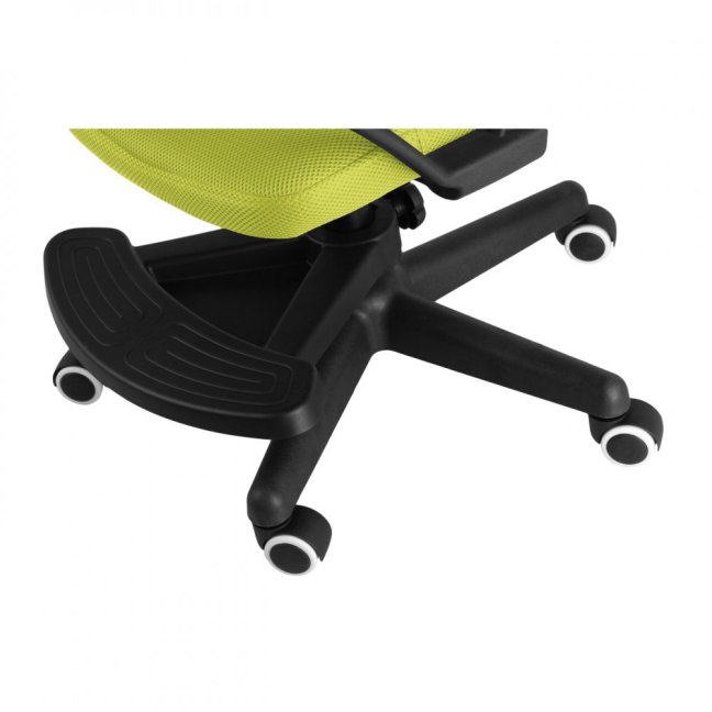 Dětská židle Neoseat MONKEY s podnoží — látka, černá / světle zelená