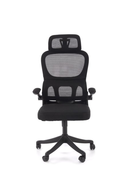Kancelářská otočná židle SOREN — síť / látka, černá