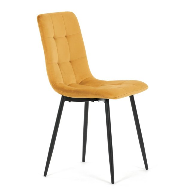 Jídelní židle THEO II — kov, samet, více barev - Barevné varianty židle THEO II: Modrá