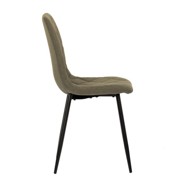 Jídelní židle LONA — kov, látka, černá / více barev - Barevné varianty židle LONA: Hnědá