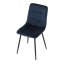 Jídelní židle THEO II — kov, samet, více barev - Barevné varianty židle THEO II: Modrá