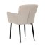 Jídelní křeslo JIMBO — kov, látka, béžová