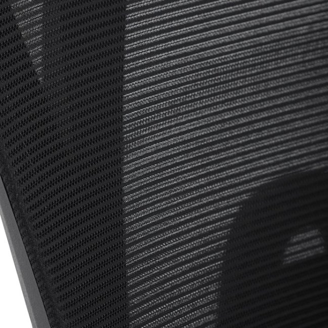 Kancelářská ergonomická židle MANET — síť / látka, černá