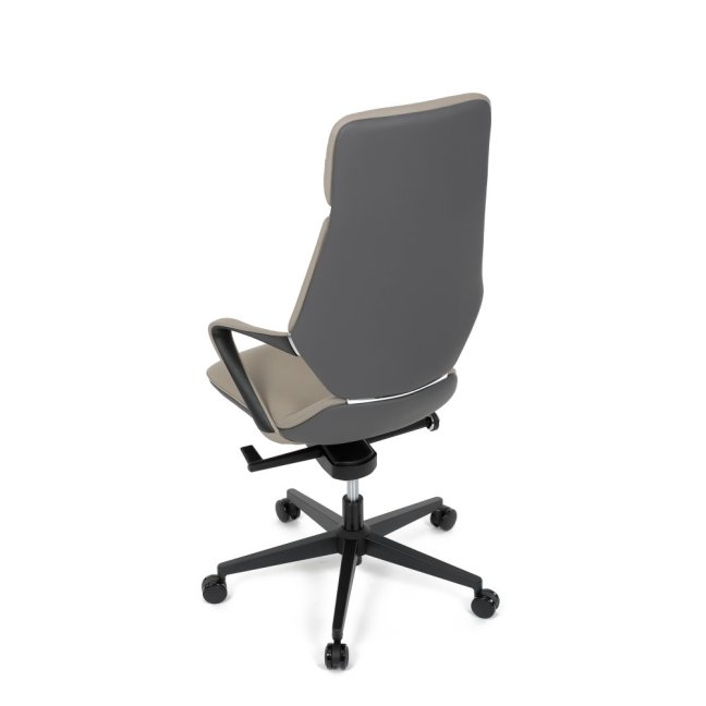 Kancelářské křeslo ZOTTO — ekokůže, šedá