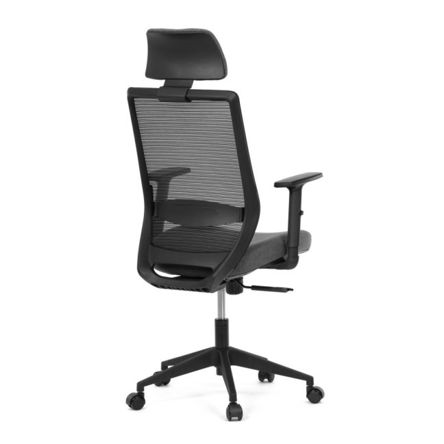 Kancelářská ergonomická židle SENA — látka, černá