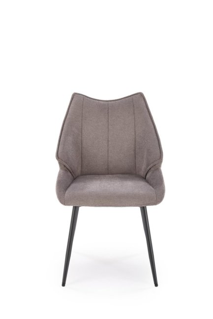 Jídelní křeslo KORFU — kov, látka, šedá