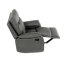 Relaxační polohovací TV křeslo NORBERT — látka, šedá, nosnost 150 kg