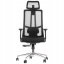 Kancelářská ergonomická židle Neoseat SPINO — látka, černá, nosnost 150 kg