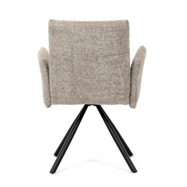 Jídelní otočné křeslo MANKA — kov, látka, více barev - Barevné varianty jídelního křesla MANKA: Šedá