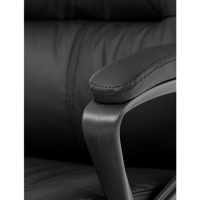 Kancelářské křeslo PEDRO — ekokůže, černá