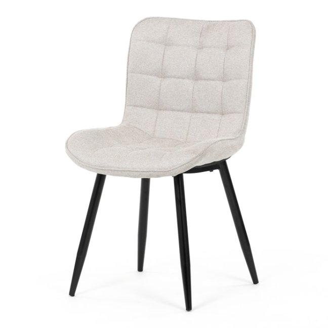 Jídelní židle PAELA — kov, látka, více barev - Barevné varianty jídelní židle PAELA: Světle šedá