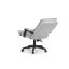 Kancelářské křeslo TITUS s podnožkou — látka, světle šedá