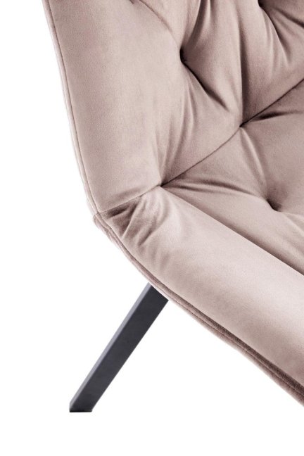 Jídelní otočná židle ROSITA — kov, látka, černá / více barev