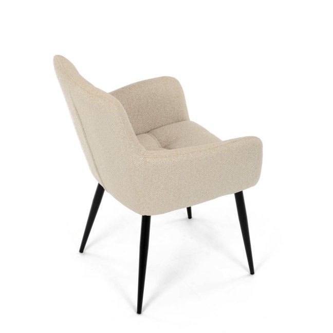 Jídelní křeslo LYON — kov, látka, více barev - Barevné varianty jídelního křesla LYON: Tmavě šedá