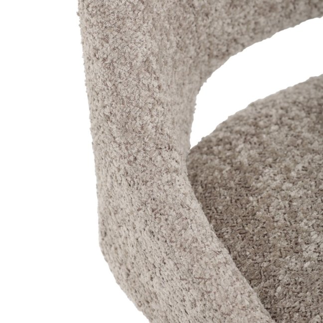 Jídelní židle TALISE — kov, látka, stříbrná / více barev