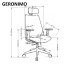 Kancelářská ergonomická židle GERONIMO — síť / látka, černá