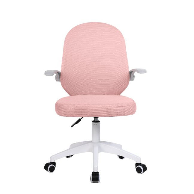 Dětská otočná židle Neoseat JUNI 012 — látka, růžová