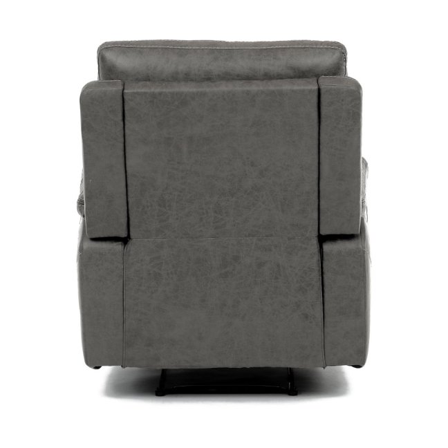Relaxační polohovací TV křeslo NORBERT — látka, šedá, nosnost 150 kg