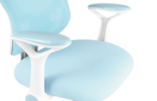 Dětská rostoucí židle Neoseat JUNI 007 — látka, pratelný potah, modrá