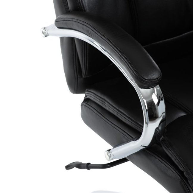 Kancelářské křeslo RYZAR — ekokůže, černá