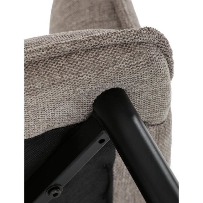 Jídelní křeslo KONIG — látka, béžová