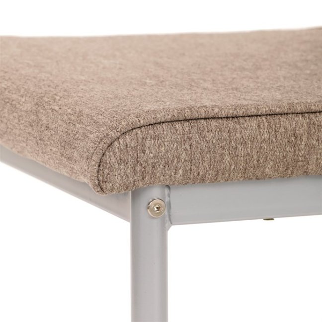 Jídelní židle MAUS — kov, látka, více barev - Barevné varianty jídelní židle MAUS: Krémová