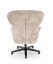 Otočné relaxační křeslo ušák FRANCO — kov, látka, béžová
