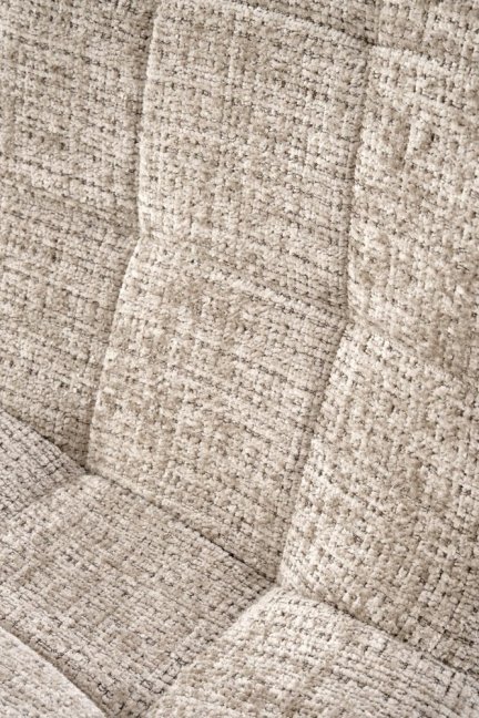 Jídelní židle MARTA — kov, látka, béžová