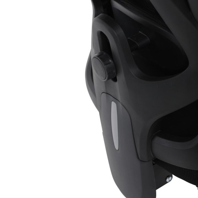 Kancelářská ergonomická židle MANET — síť / látka, černá