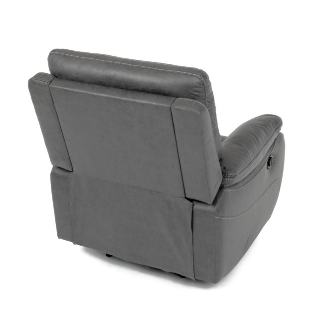 Relaxační křeslo BENNY s elektrickým polohováním — látka, šedá