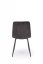 Jídelní židle MARTA — kov, látka, černá