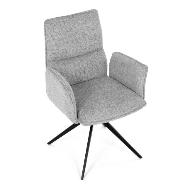 Jídelní otočné křeslo AMALI — kov, látka, více barev