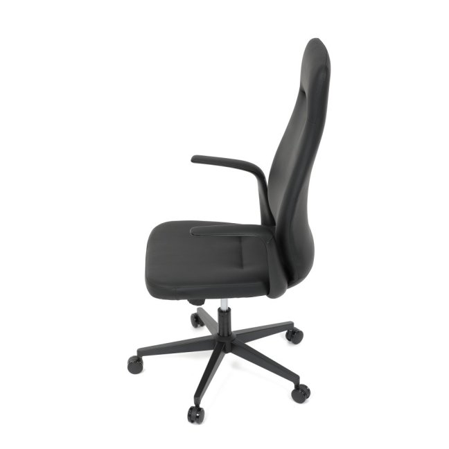 Kancelářské křeslo ERVIN — ekokůže, černá