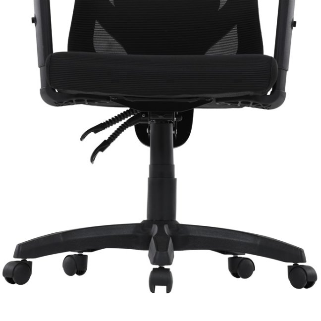 Kancelářská ergonomická židle MANET — síť / látka, černá