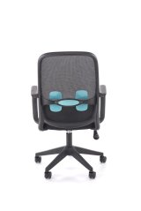 Kancelářská otočná židle ORCANO — síť / látka, černá