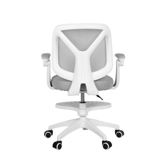 Dětská otočná židle Neoseat JUNI 010 s podnoží — látka, šedá