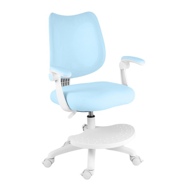 Dětská rostoucí židle Neoseat JUNI 022 — látka, pratelný potah, modrá