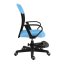 Dětská židle Neoseat MONKEY s podnoží — látka, černá / světle modrá