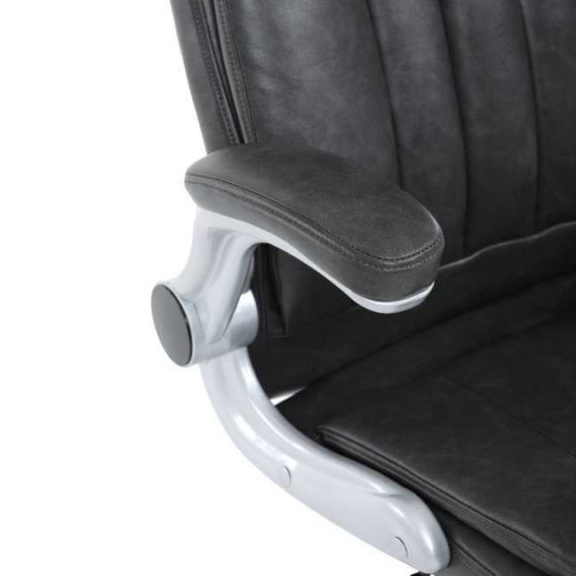 Kancelářské křeslo KURO — ekokůže, šedá